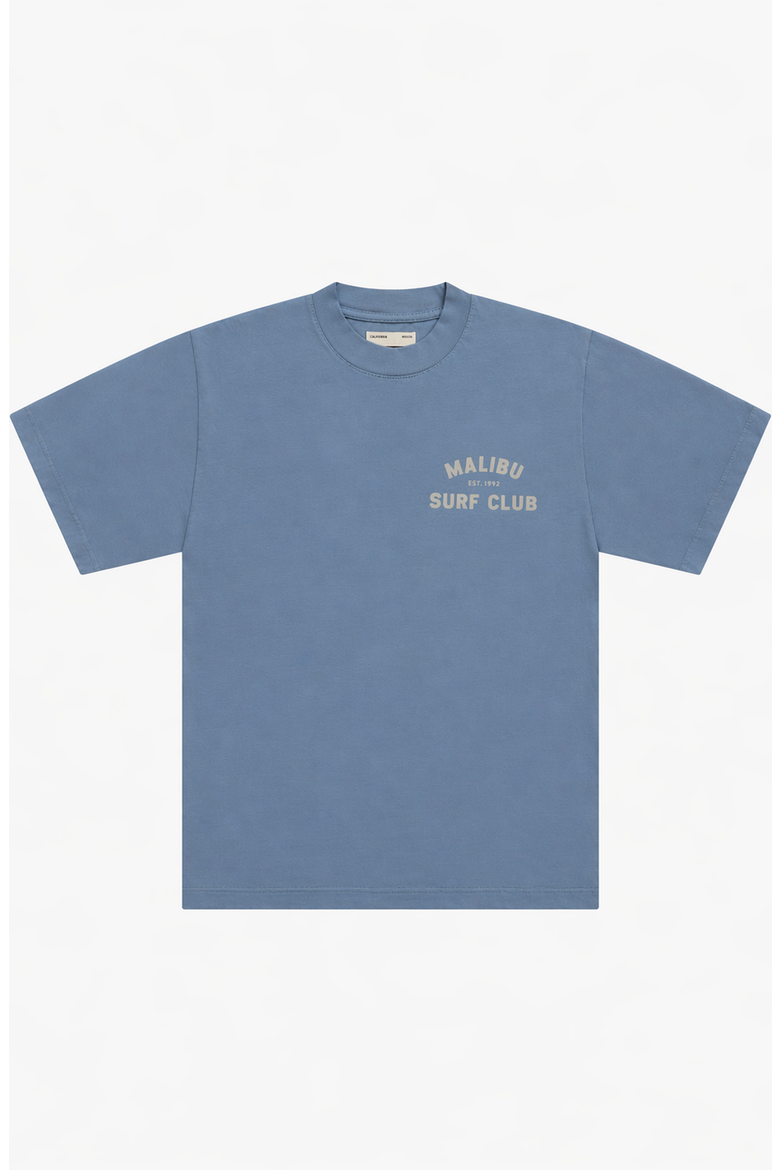 Malibu Surf Club Tee, Main, color, Heritage Blue