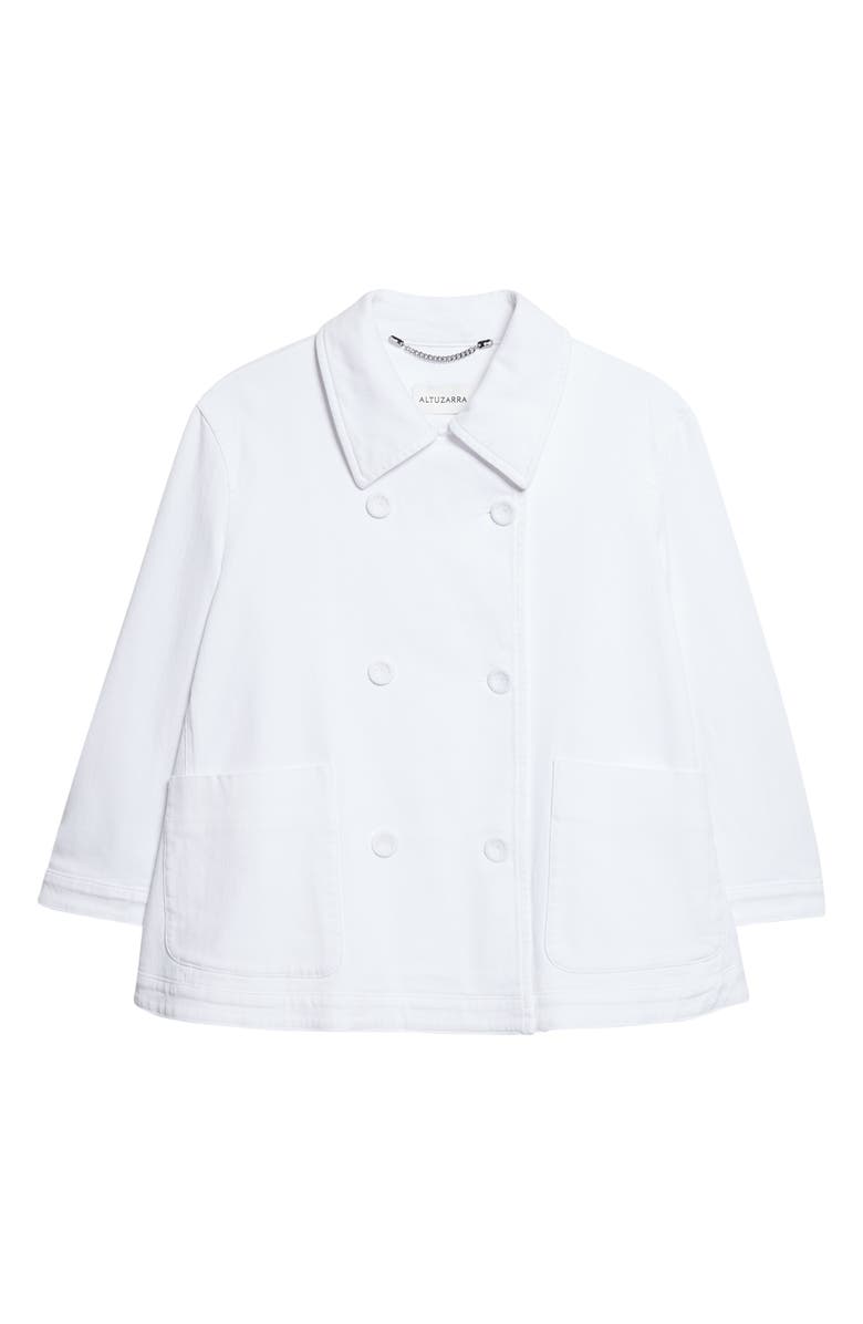 Altuzarra Hayden Double Breasted Jacket, Main, color, Optic White