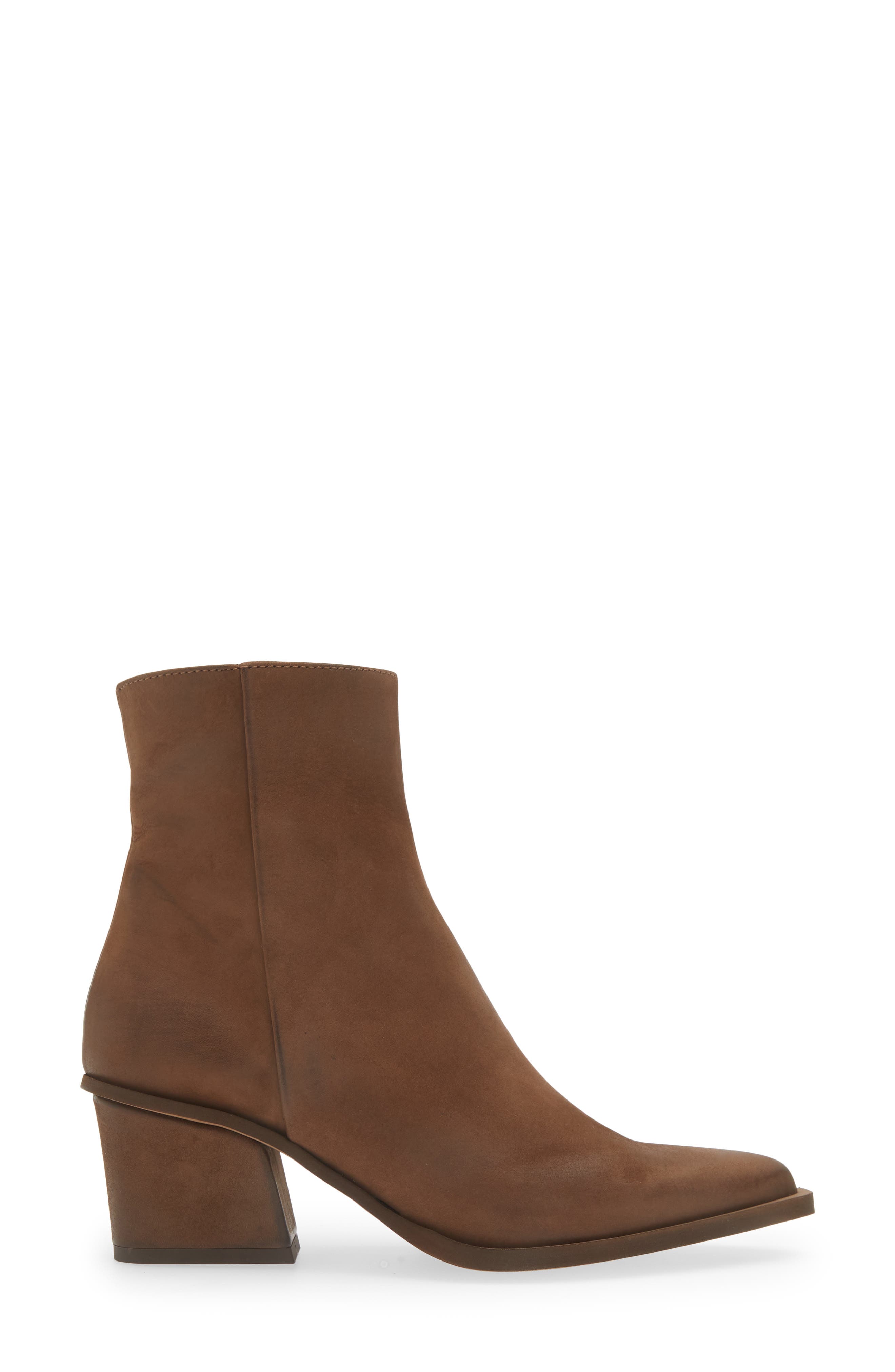 Braydie Block Heel Leather Bootie, Alternate, color, TMORO NUBUCK