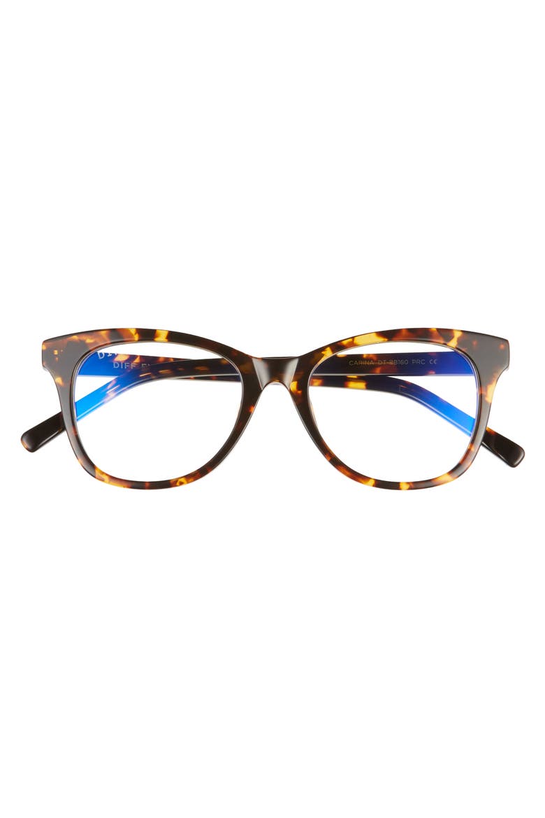 Carina 49mm Blue Light Blocking Optical Glasses, Alternate, color, DARK TORTOISE/ BLUE LIGHT
