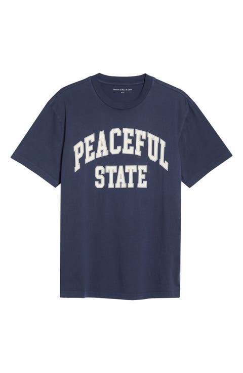Peaceful Cotton Graphic T-Shirt