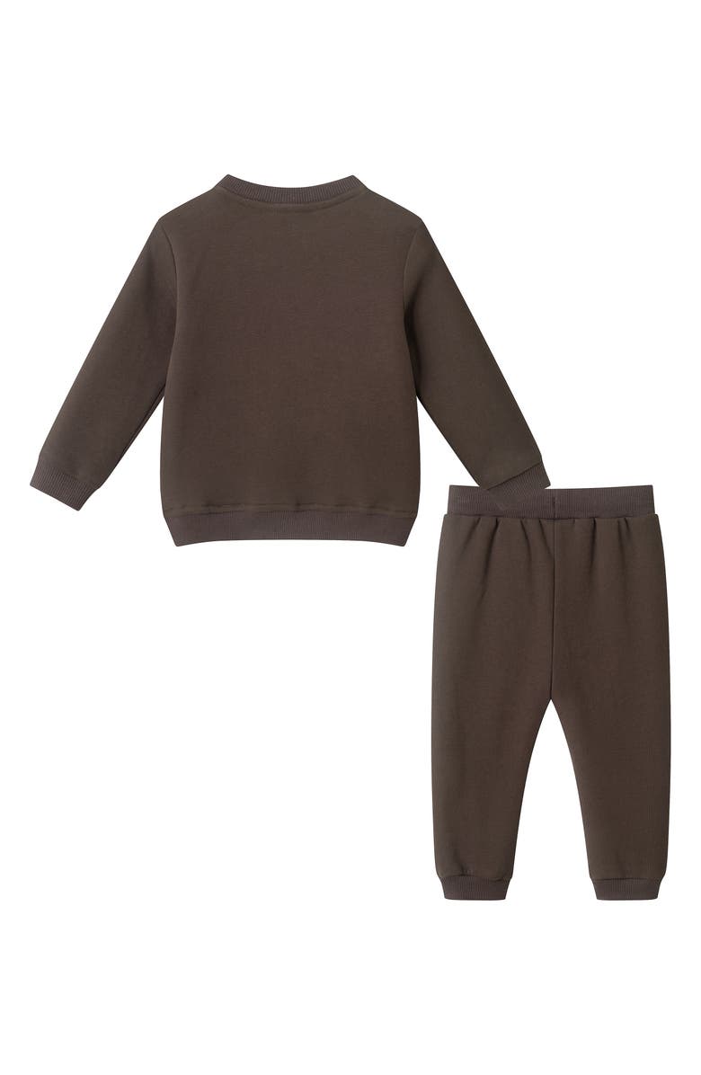 Andy & Evan Christmas Truck Embroidered Pullover & Joggers Set, Alternate, color,