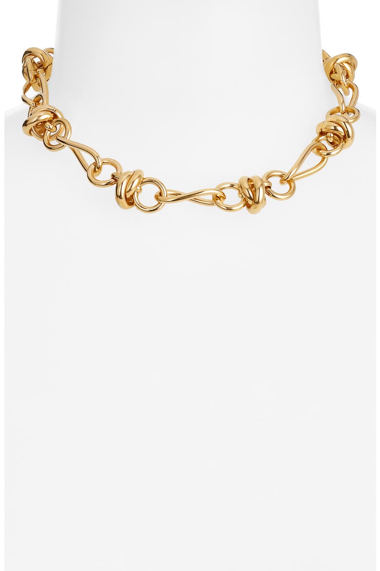 Nefertari Chain Necklace, Alternate, color, GOLD