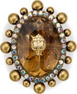 Kurt Geiger London Crystal Cocktail Ring