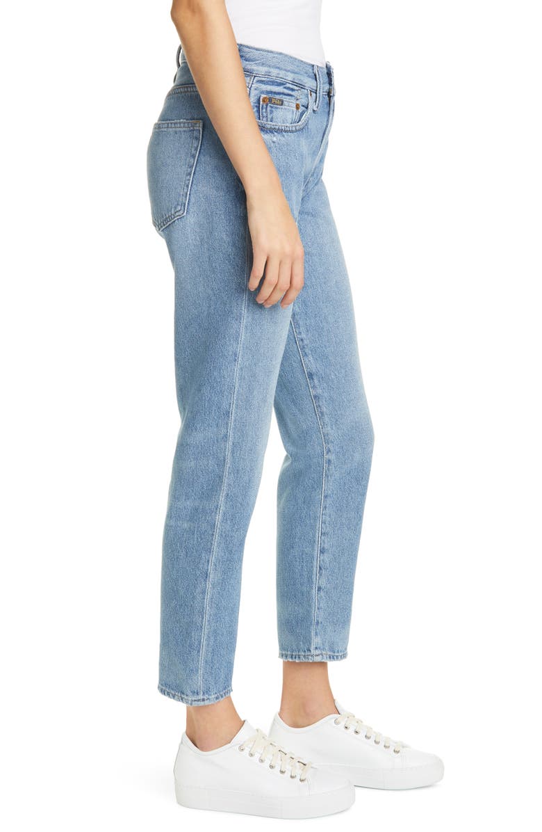 Polo Ralph Lauren Hailey Wash Avery Boyfriend Crop Jeans, Alternate, color, 