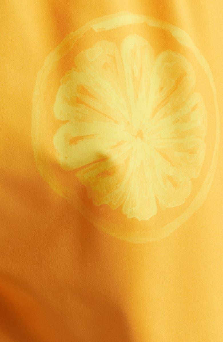 MAVRANS Orange Print Swim Trunks, Alternate, color, Orange