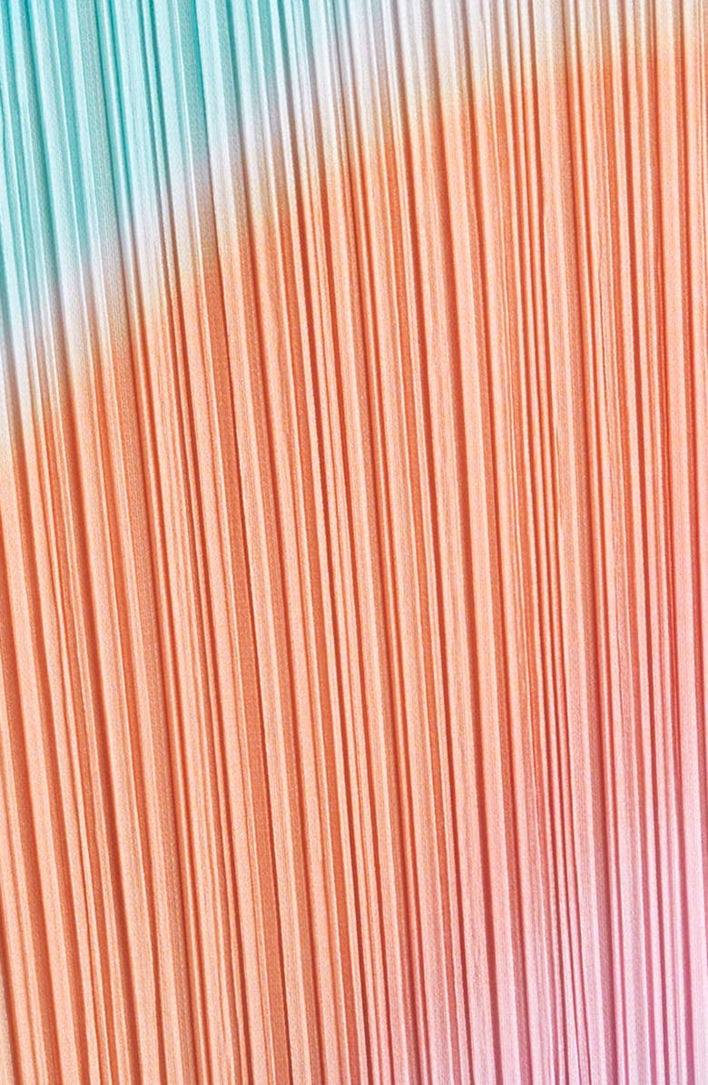 Pleats Please Issey Miyake Groove Pleated Midi Dress, Alternate, color, Blue