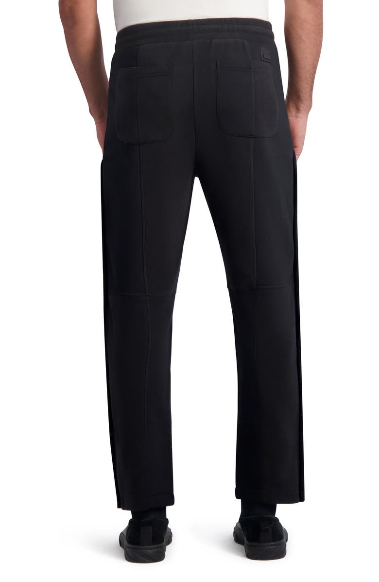 KARL LAGERFELD PARIS Double Knit Track Pants, Alternate, color,