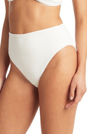 Retro High Waist Bikini Bottoms