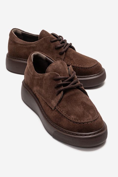 Mareon Leather Lace Up Sneaker