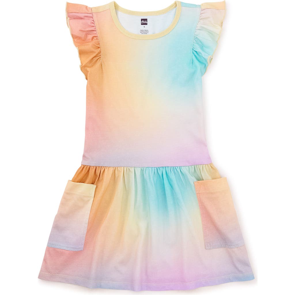 Tea Collection Flutter Sleeve Pocket Dress