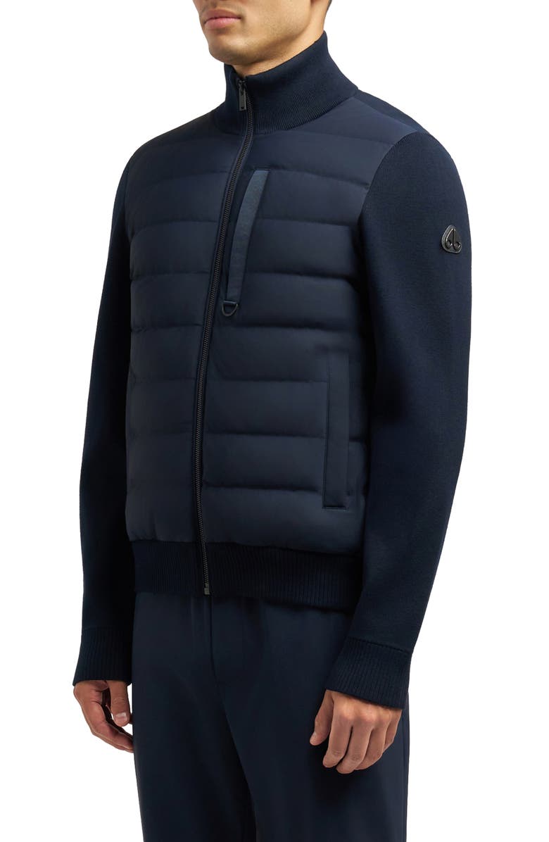 Moose Knuckles Kamet Hybrid Down Jacket, Alternate, color, Navy/ Navy