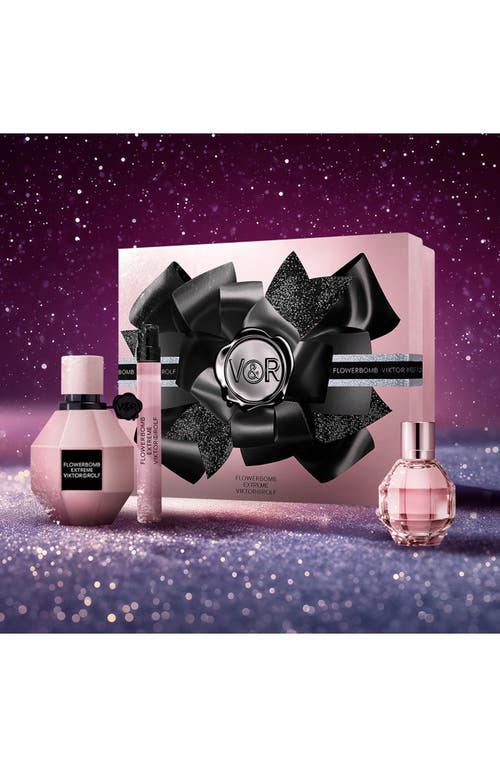 Viktor & Rolf Viktor&rolf Flowerbomb Extreme Eau De Parfum Gift Set In Transparent
