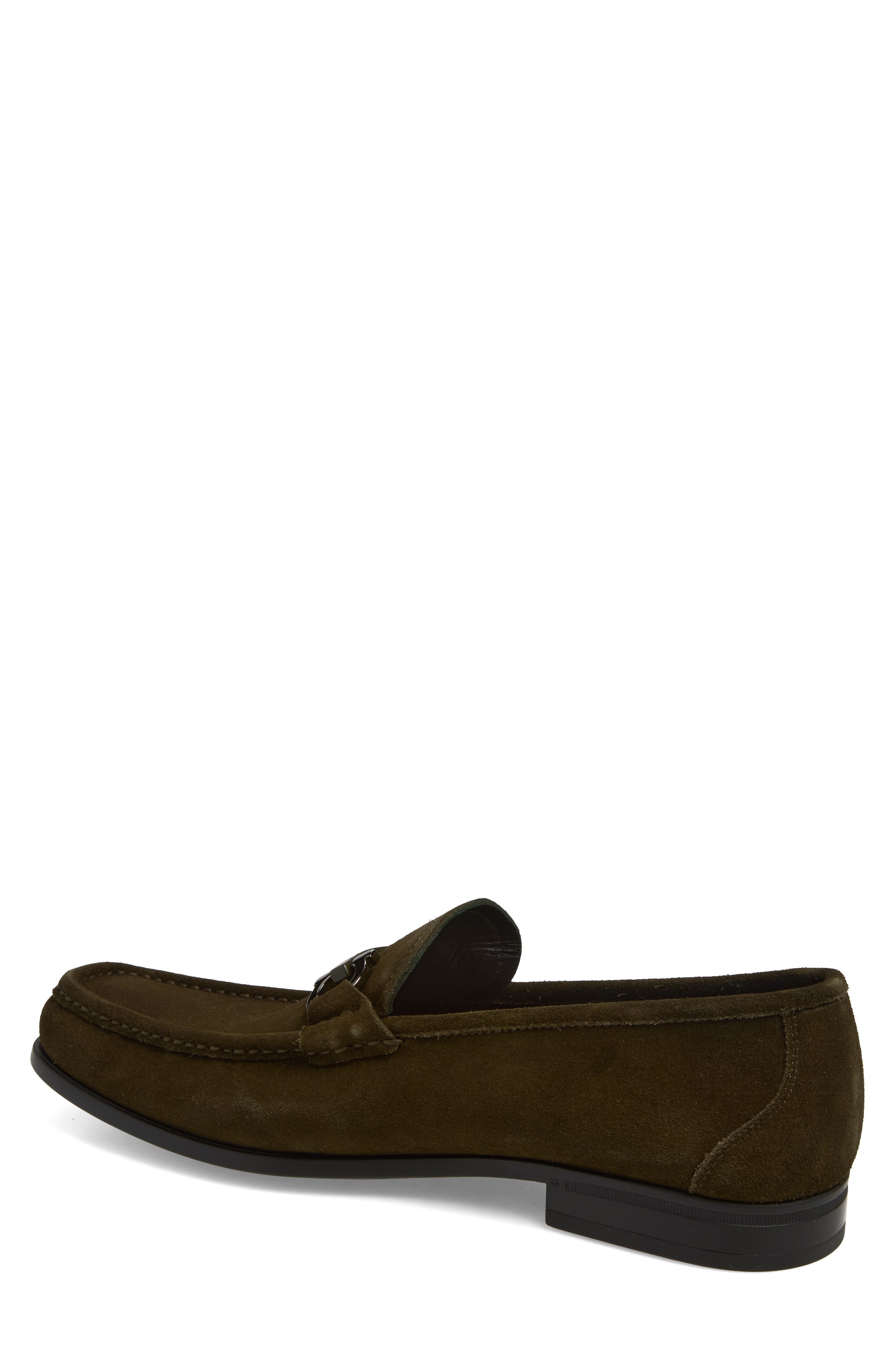 FERRAGAMO Grandioso Bit Loafer, Alternate, color, Loden Nero