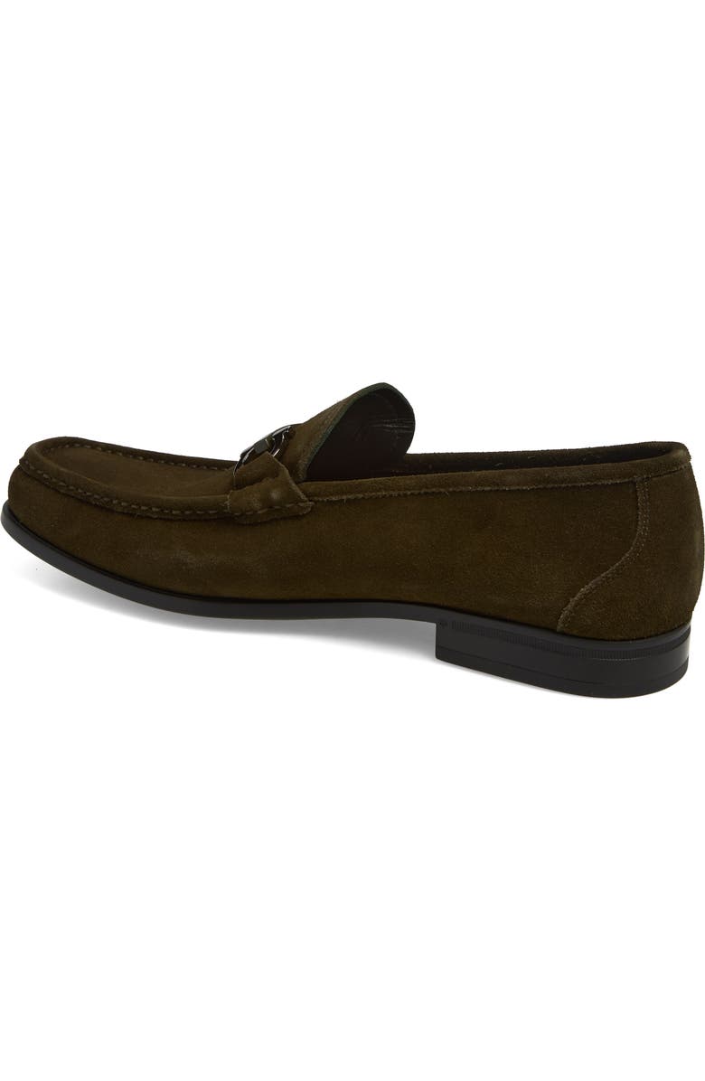 FERRAGAMO Grandioso Bit Loafer, Alternate, color, Loden Nero