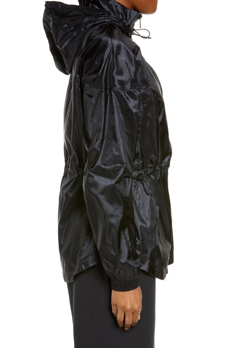Sportswear Windrunner Hooded Ripstop Jacket, Alternate, color, BLACK/ WHITE