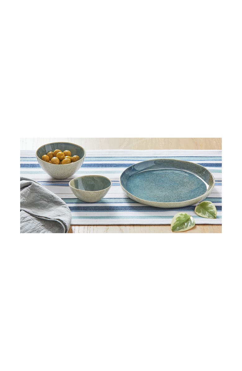 tag Montauk Blue Porcelain Salad Plate Dishwasher Safe Summer, Alternate, color, Blue