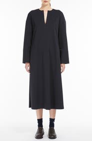 MM by Max Mara Rapace Long Sleeve Jersey Shift Dress