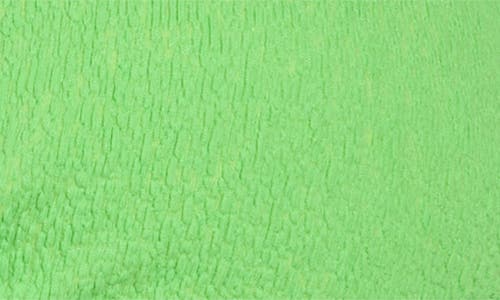 Vix Swimwear Firenze Beaded Triangle Bikini Top In Firenze Acid Green