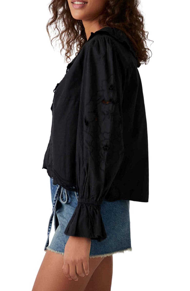 Free People Maisie Cutwork Blouse, Alternate, color, 