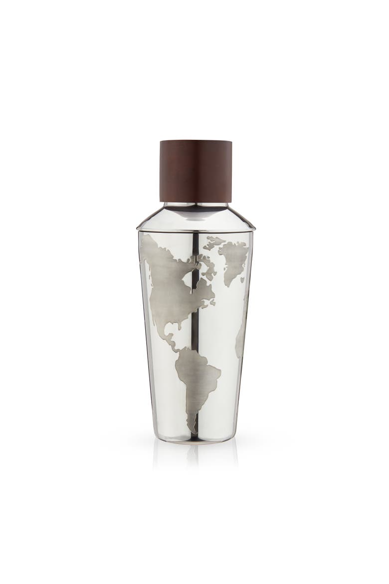 Globe Cocktail Shaker, Main, color, Silver