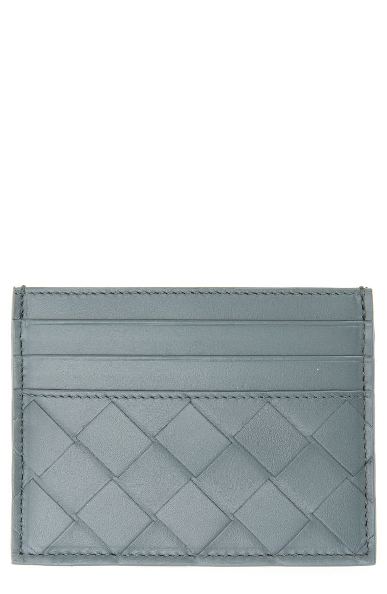 Bottega Veneta Intrecciato Leather Card Case, Main, color,