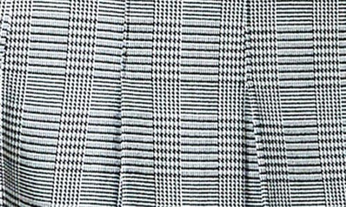 Endless Rose Glen Plaid Pleated Miniskirt In Blue