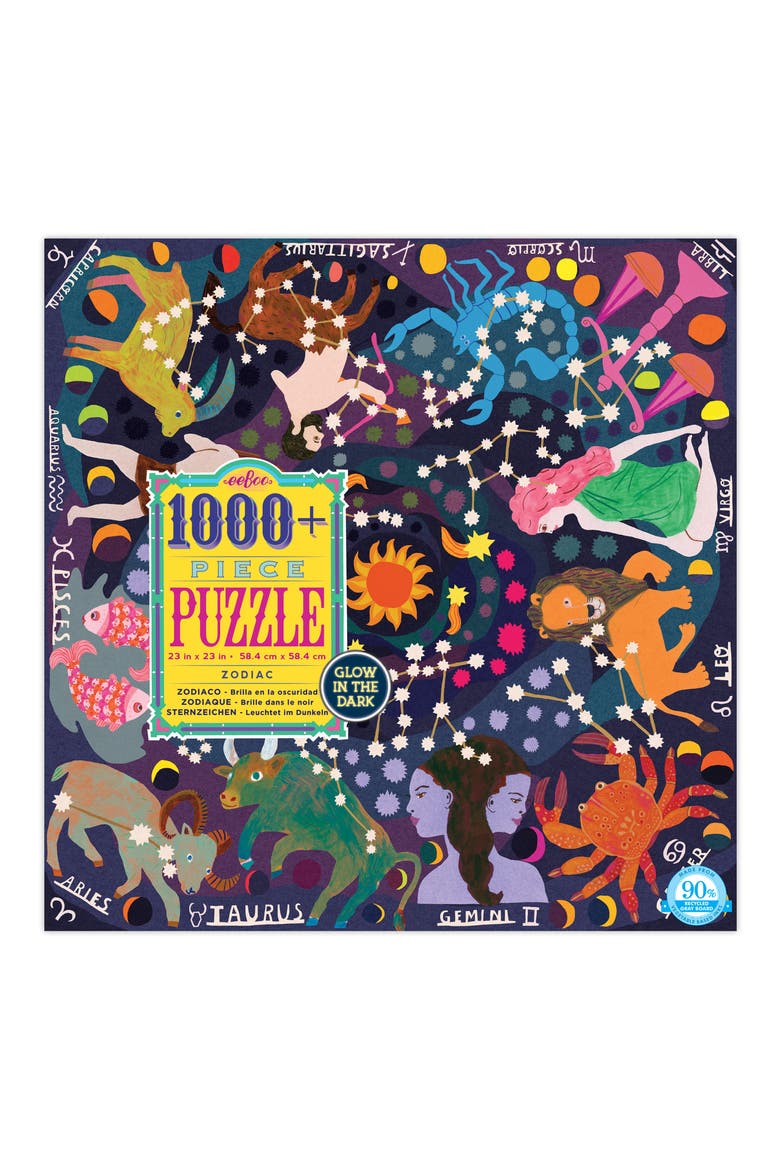 Zodiac 1000-Piece Puzzle, Main, color, PURPLE