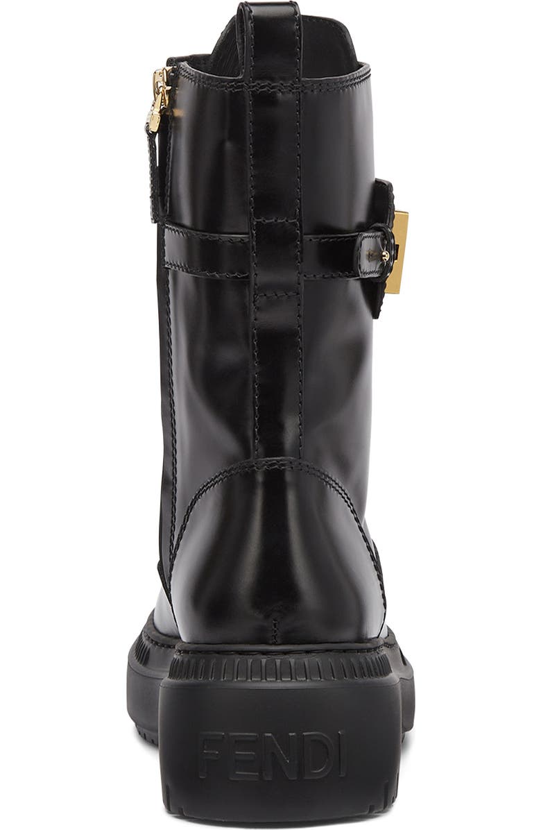 Fendi graphy Combat Boot, Alternate, color,