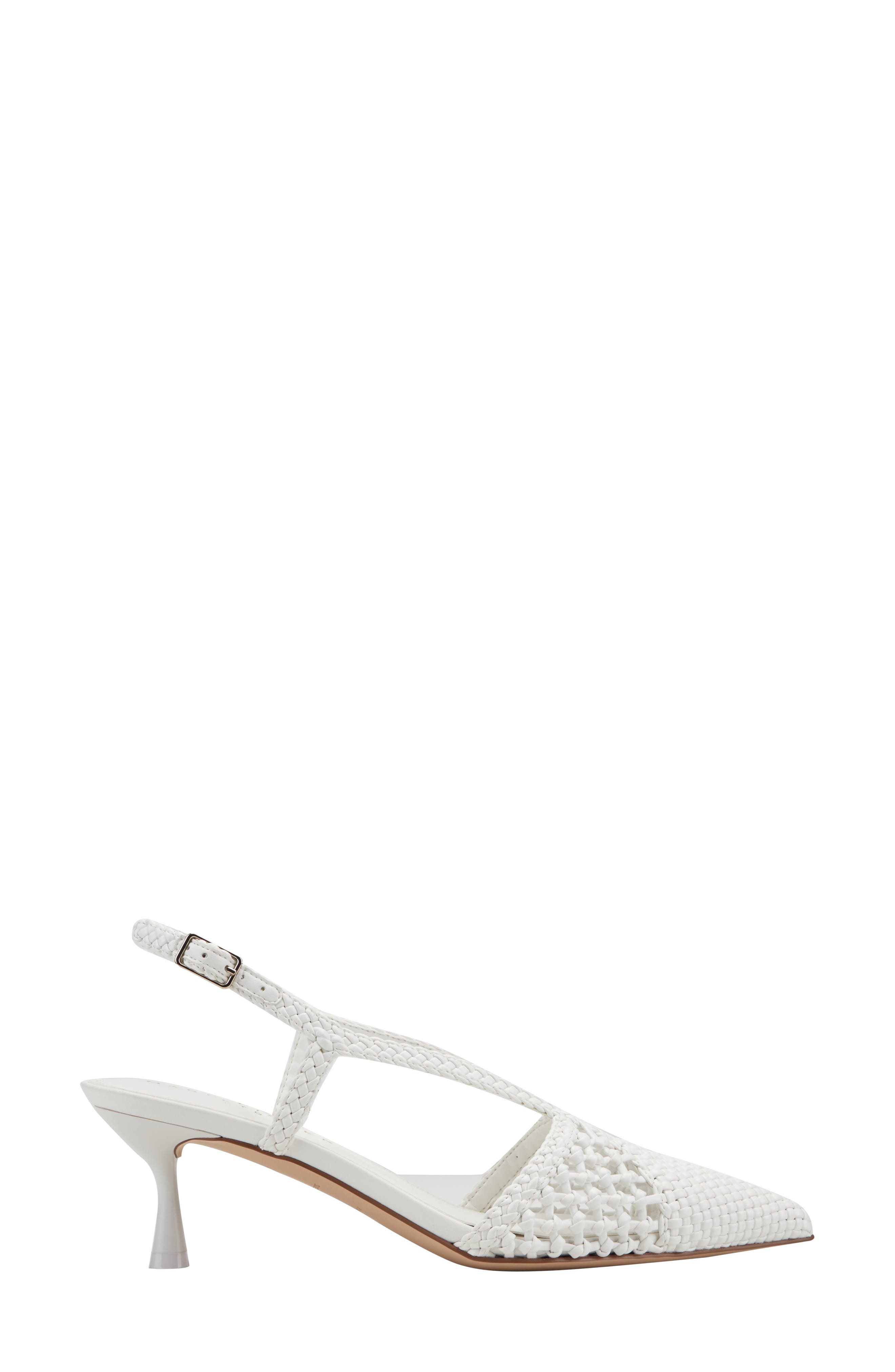 Marc Fisher LTD Reagan Slingback Pump, Alternate, color, White