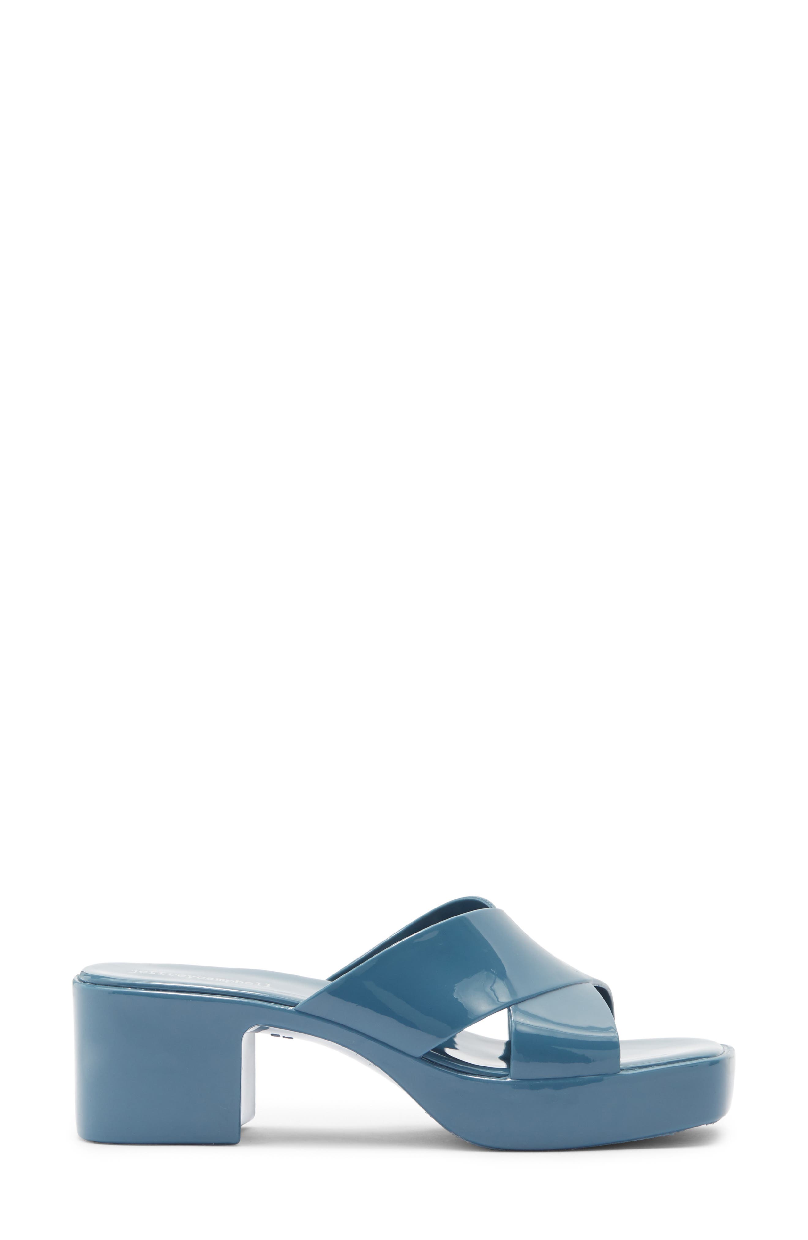 Bubblegum Platform Sandal, Alternate, color, DUSTY BLUE SHINY