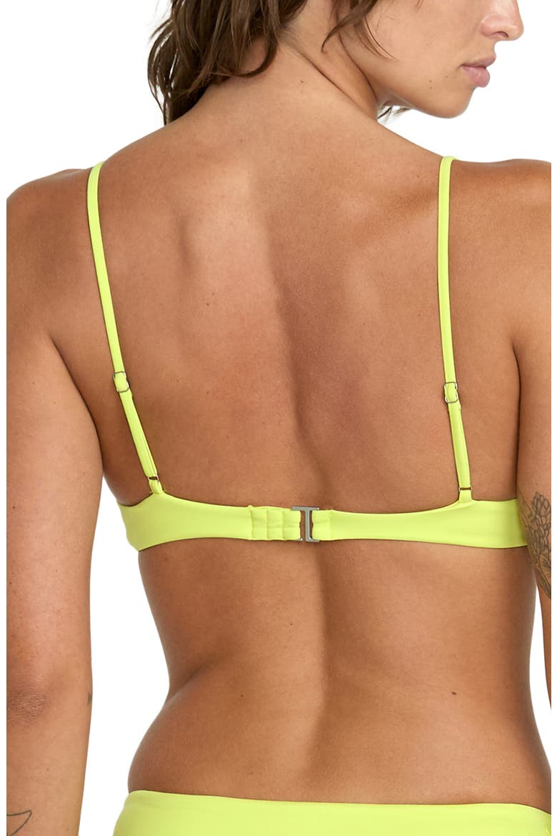 Simply Seamless Twist Front Bikini Top, Alternate, color, ISLAND GREEN
