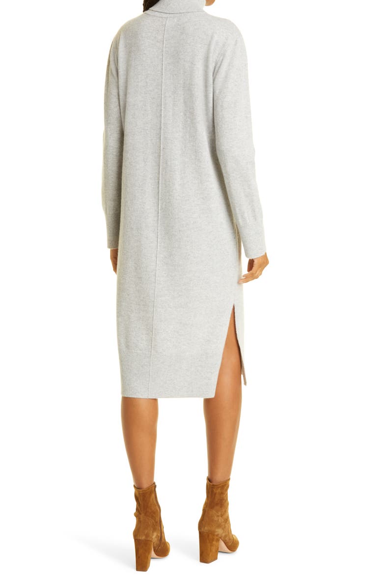 Club Monaco Recycled Cashmere Turtleneck Sweater Dress, Alternate, color, 