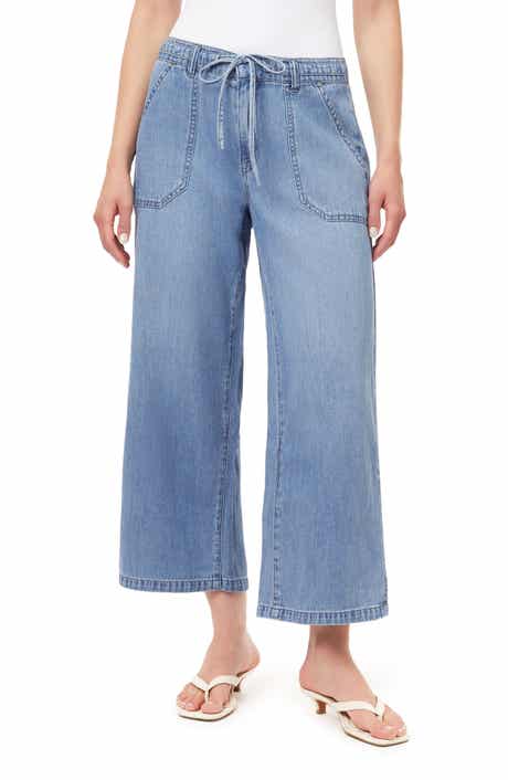 Kensie Drawstring Wide Leg Jeans