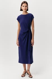 Exquise Ferguson Crew Neck Knit Midi Dress
