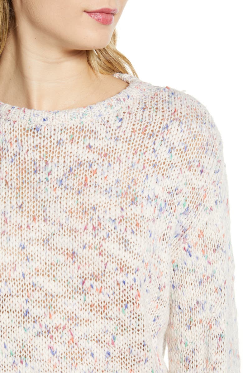 cupcakes and cashmere Arnhem Speckle Sweater, Alternate, color, 