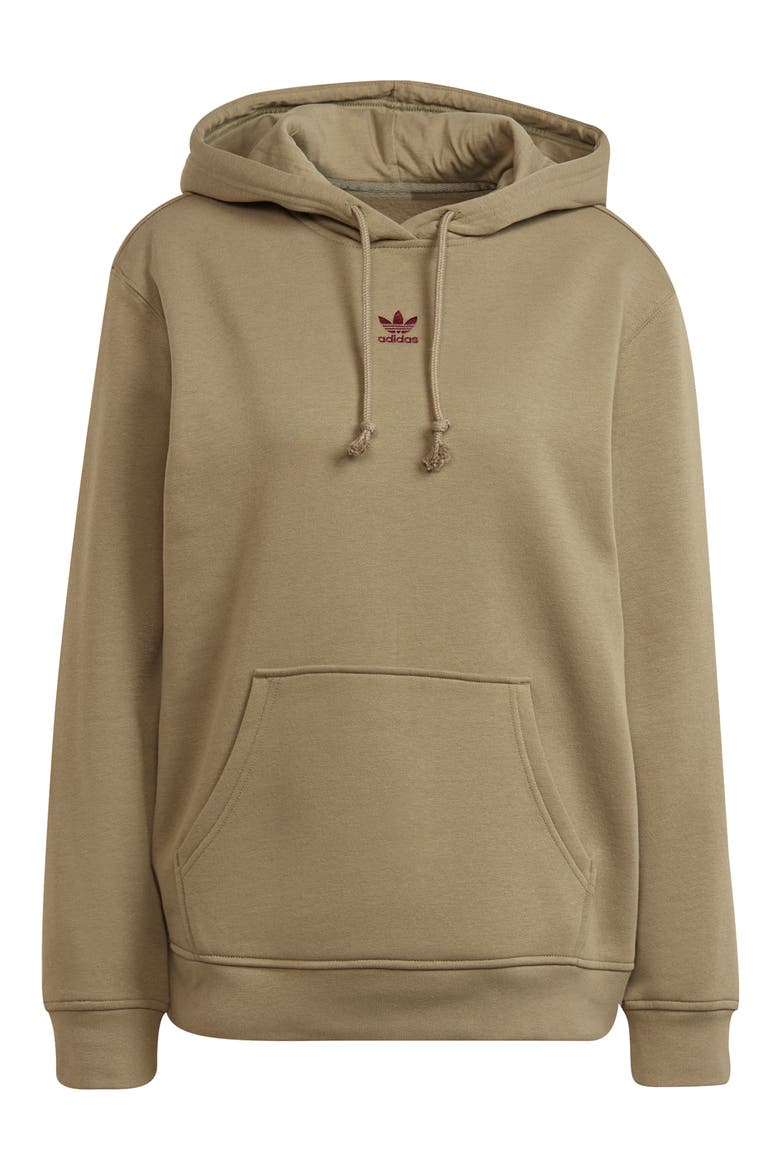 adidias Essentials Fleece Hoodie, Alternate, color, ORBIT GREEN