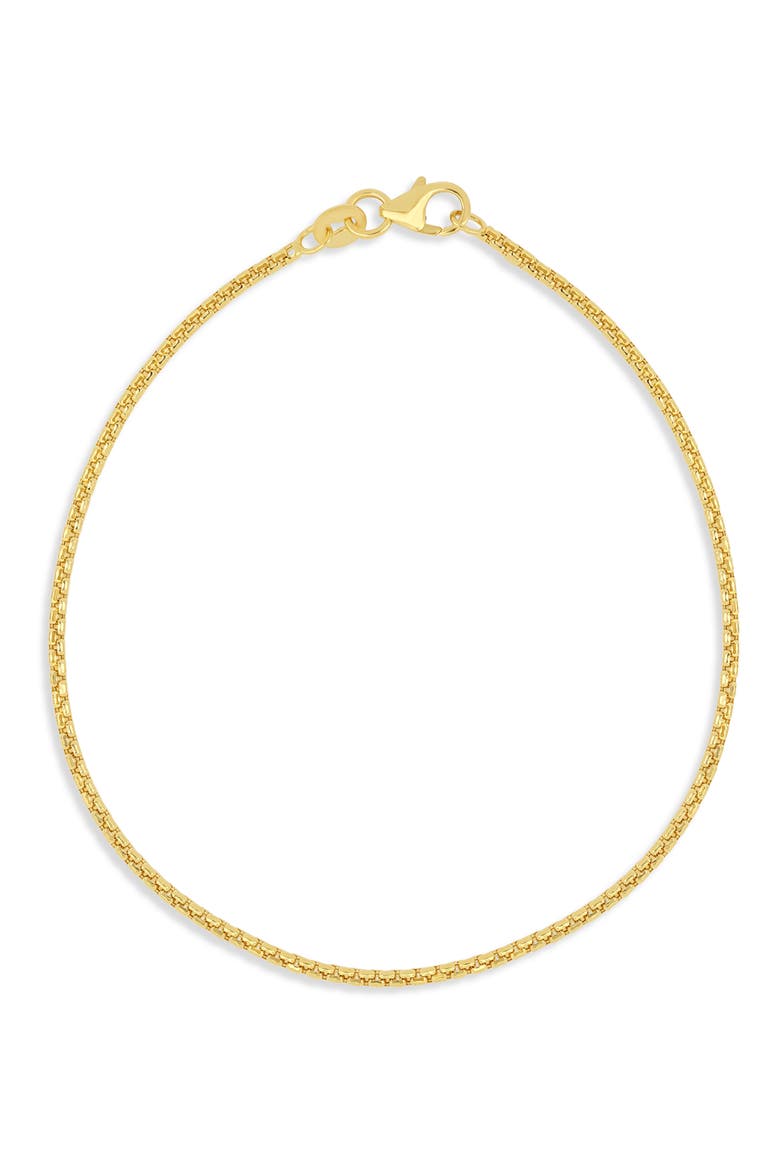 Men's 14K Gold Box Chain Bracelet (Online Trunk Show), Main, color, 14K YELLOW GOLD