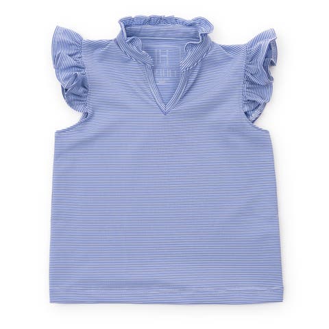Ellie Girls' Sleeveless Ruffled Top by LH Sport