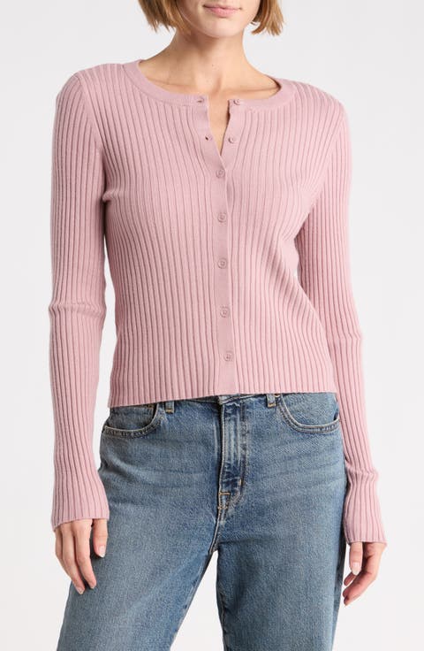 Fitted Button Front Cardigan