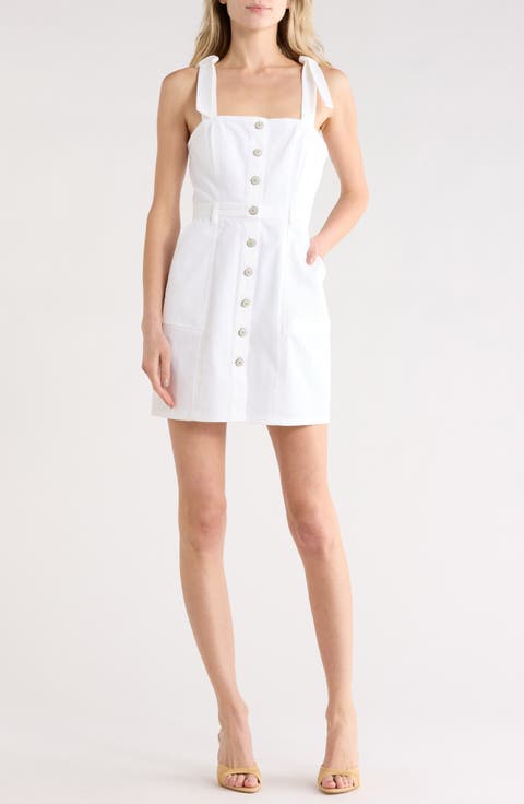 Shayla Tie Strap Denim Minidress