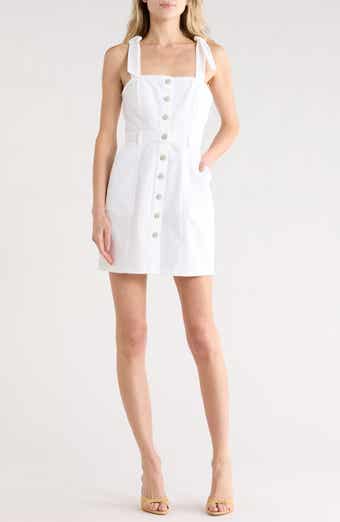 Cinq à Sept Shayla Tie Strap Denim Minidress