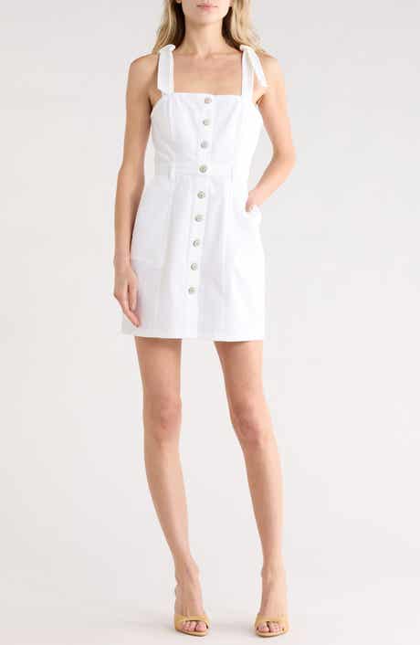 Cinq à Sept Shayla Tie Strap Denim Minidress