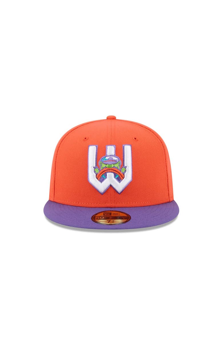 New Era Men's New Era Orange Wichita Wind Surge Theme Nights 59FIFTY Fitted Hat, Alternate, color, Orange