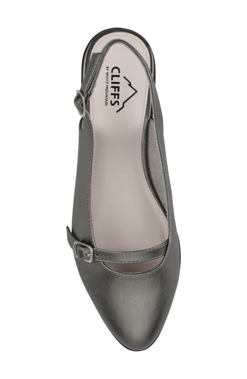 Cliffs By White Mountain Milona Slingback Flat In Silver
