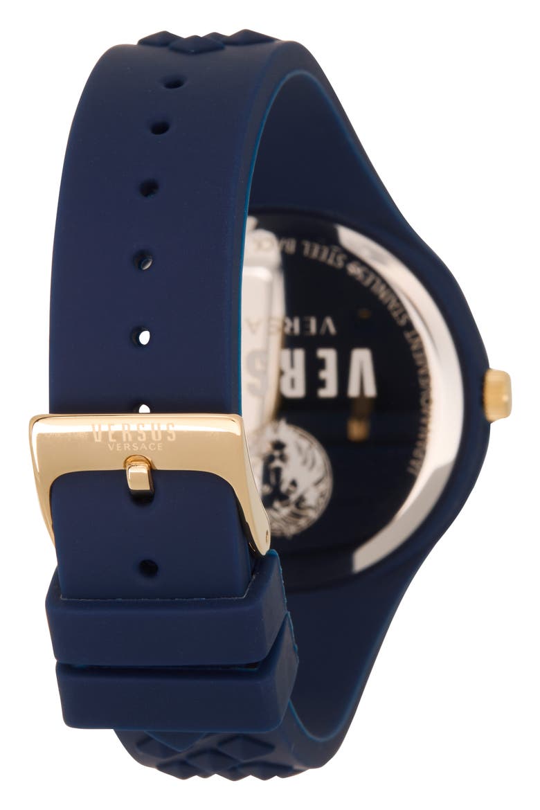 Women's Fire Island Lion Silicone Strap Watch, 39mm, Alternate, color, BLUE