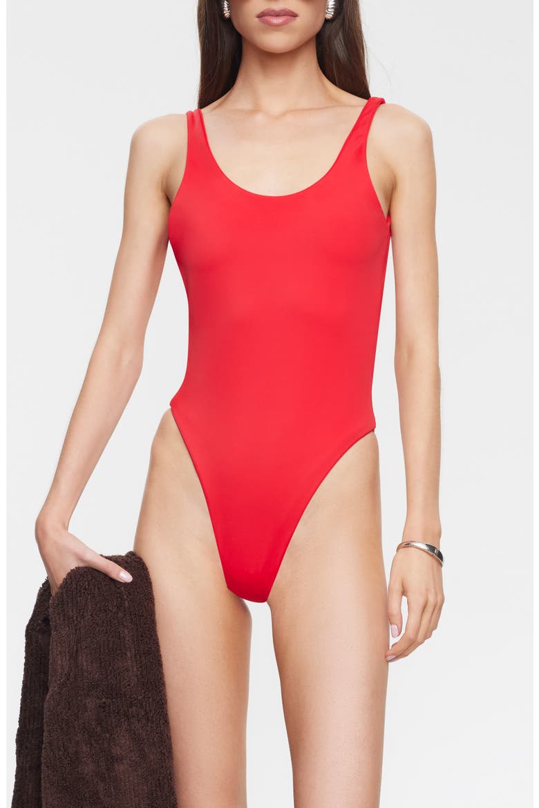 Kenny One-Piece Swimsuit, Main, color, ROUGE