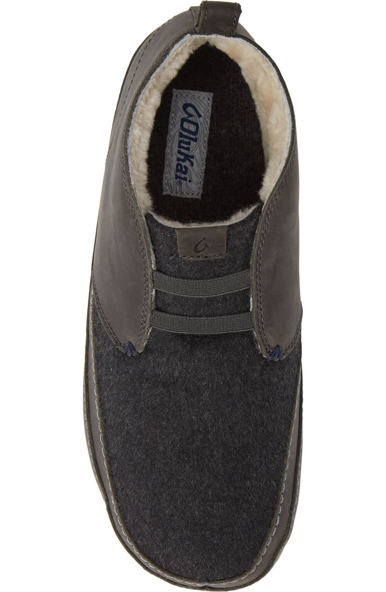 OluKai Moloa Genuine Shearling Slipper, Alternate, color,