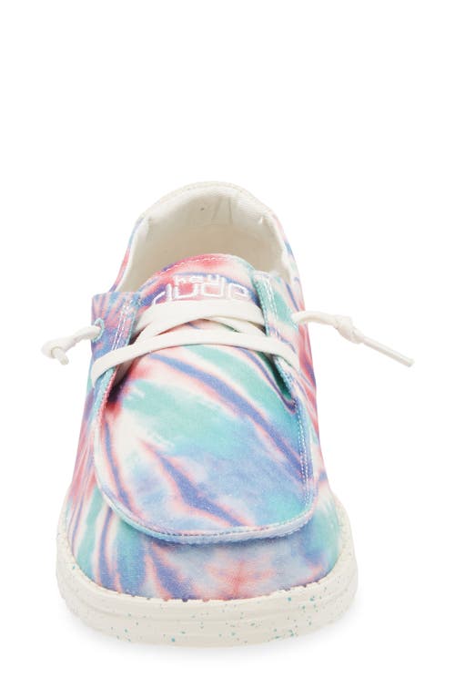 Hey Dude Wendy Tie Dye Slip-on Moc Toe Shoe In Candy Tie Dye