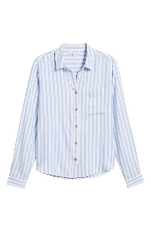 BEACHLUNCHLOUNGE BEACHLUNCHLOUNGE CANDACE STRIPE BUTTON-UP SHIRT